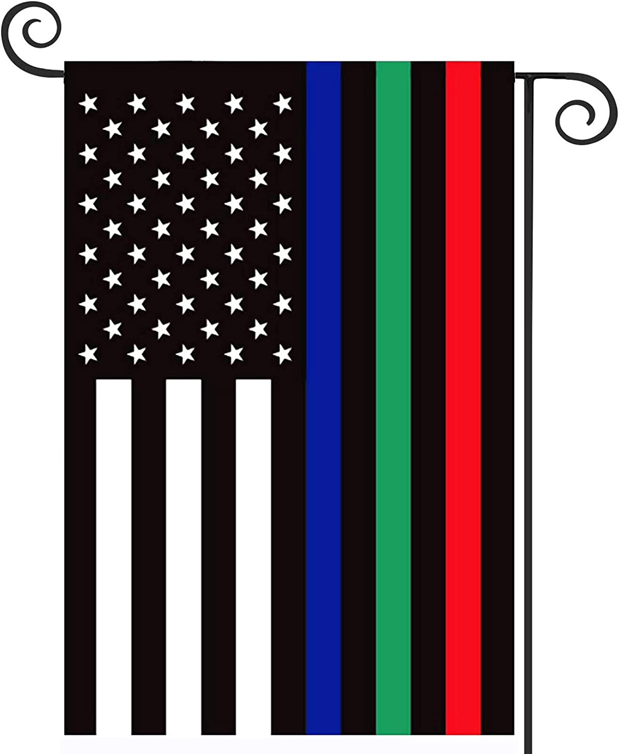 Thin Blue Line American Flag - 12 X 18