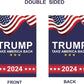 Trump 2024 Flag Garden Flags 28x40 House Flag Trump 2024 Take America Back Donald Trump President American Patriotic for Yard 28 x 40 Inches