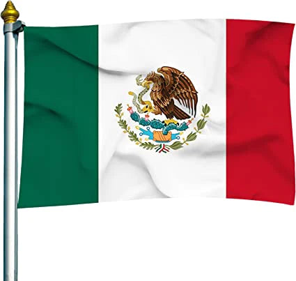 Mexican Flag Double Side 2x3 Mexico Flags MX Bandera de National Flag Outdoor