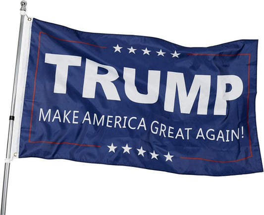 TOPFLAGS 3x5 Donald Trump President 2024 MAGA Flag- Make America Great Again Flag Indoors Outdoors Banner