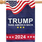 Trump 2024 Flag Garden Flags 28x40 House Flag Trump 2024 Take America Back Donald Trump President American Patriotic for Yard 28 x 40 Inches