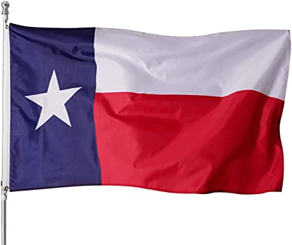 Durable Texas State Flag 3x5 Outdoor with Pole Sleeve - Heavy Duty Polyester Texas Flags Banner for Indoors