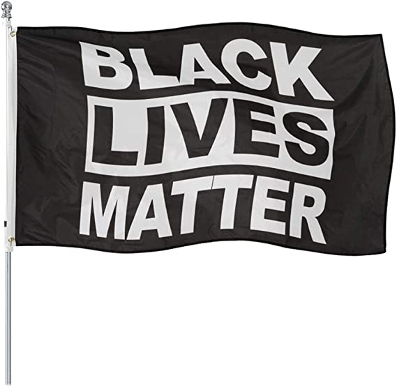 Black Lives Matter Flag 3x5 Outdoor- 100% Durable Polyester Black Pride BLM Flag Banner with 2 Grommets