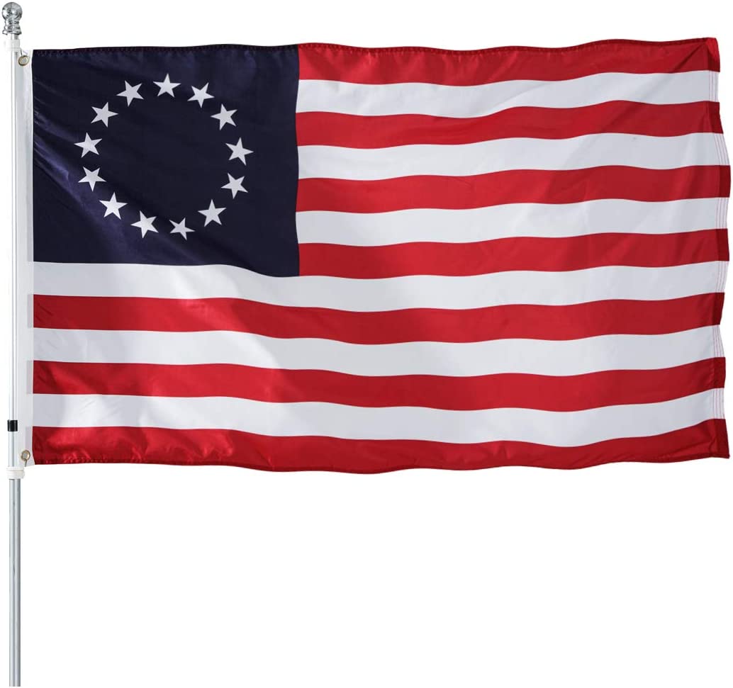 Betsy Ross American US Flag 3x5 Outdoor- 13 Stars Colonies Primitive Vintage US USA Flags Banner Heavy Duty(Betsy Ross Flag)