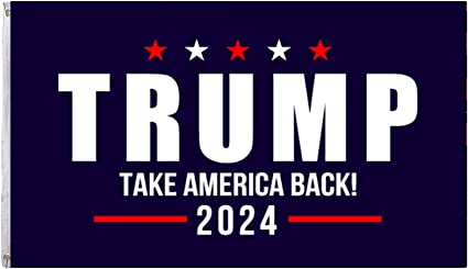 Donald Trump 2024 flags - Take America Back Flag Keep America Great Donald Trump Outdoor Flag Patriotic Banner with 2 Brass Metal Grommets