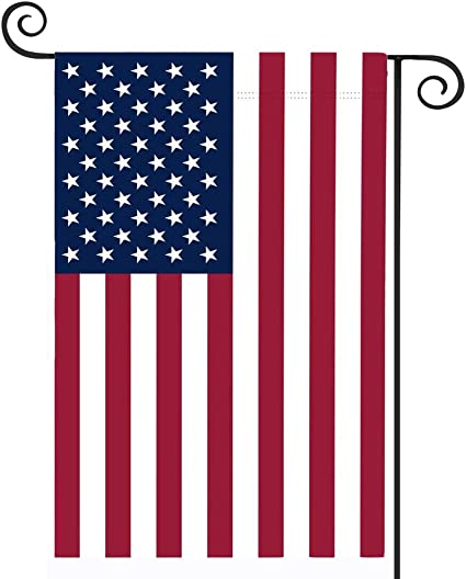 American Flag USA Garden Flag 12 x 18 - Patriotic Double Sided Small American Flags for Yard (American Garden Flag)