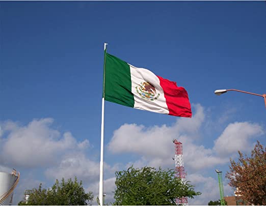 Mexican Flag 2x3 Double Side Bandera de Mexico MX National Flag Outdoor with 2 Brass Grommets