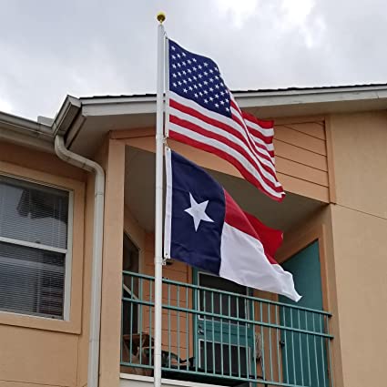 Texas State Flag 4x6 feet, Heavy Duty Embroidered Texas Flags for Outdoors, 240D Nylon TX Flags UV Protected Sewn Stripes with Brass Grommets for Outside Insides House Made in USA