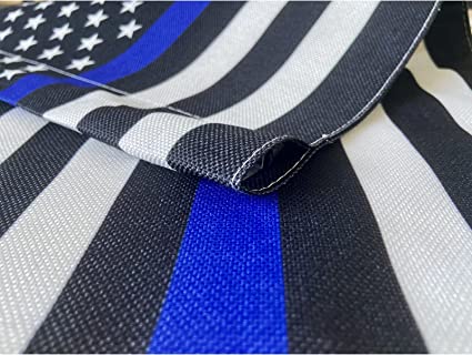 Thin Blue Line Flag Garden Flags 12x18 Inch Double Side Police Flag Blue Lives Matter Back First Responder