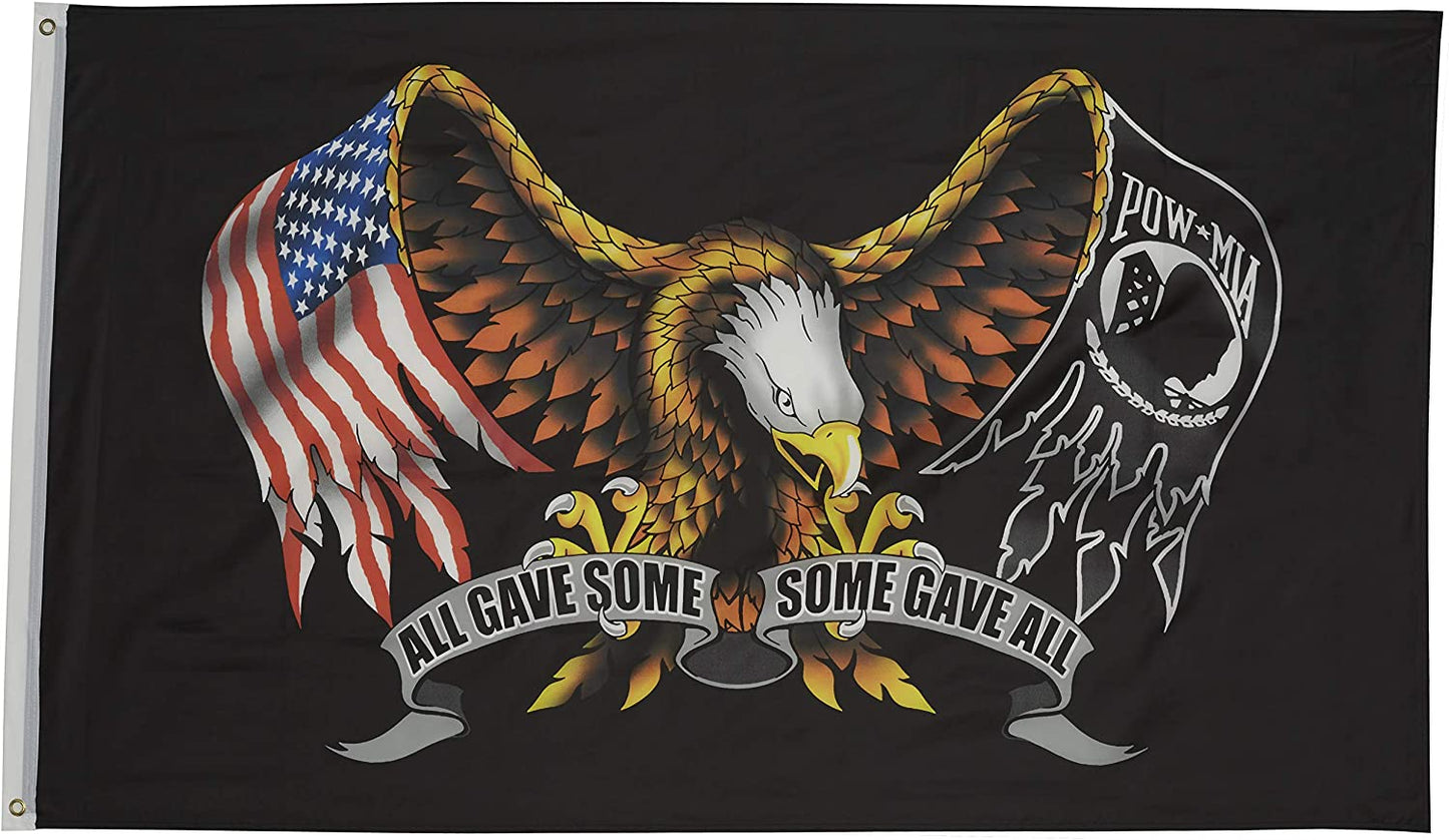 Pow Mia Eagle Flag 3x5 Outdoor- All Gave Some Some Gave All Flags Banner