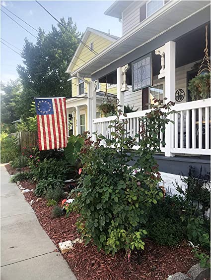 Betsy Ross Flag 3x5 13 Star Colonies American Flag Tea Stained Vintage USA Flags US Decor Banner for Room Outside