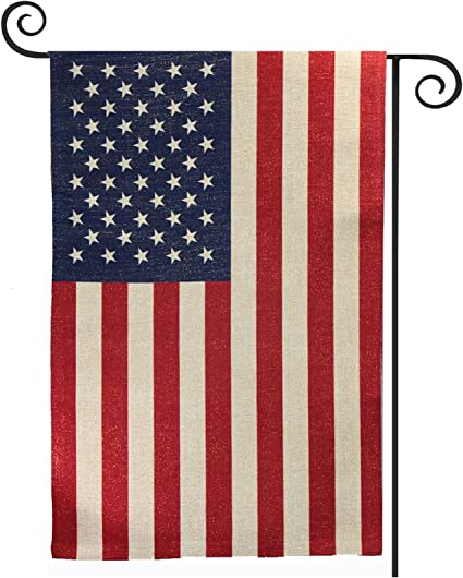 American Flag USA Garden Flag 12 x 18 - Patriotic Double Sided Small American Flags for Yard