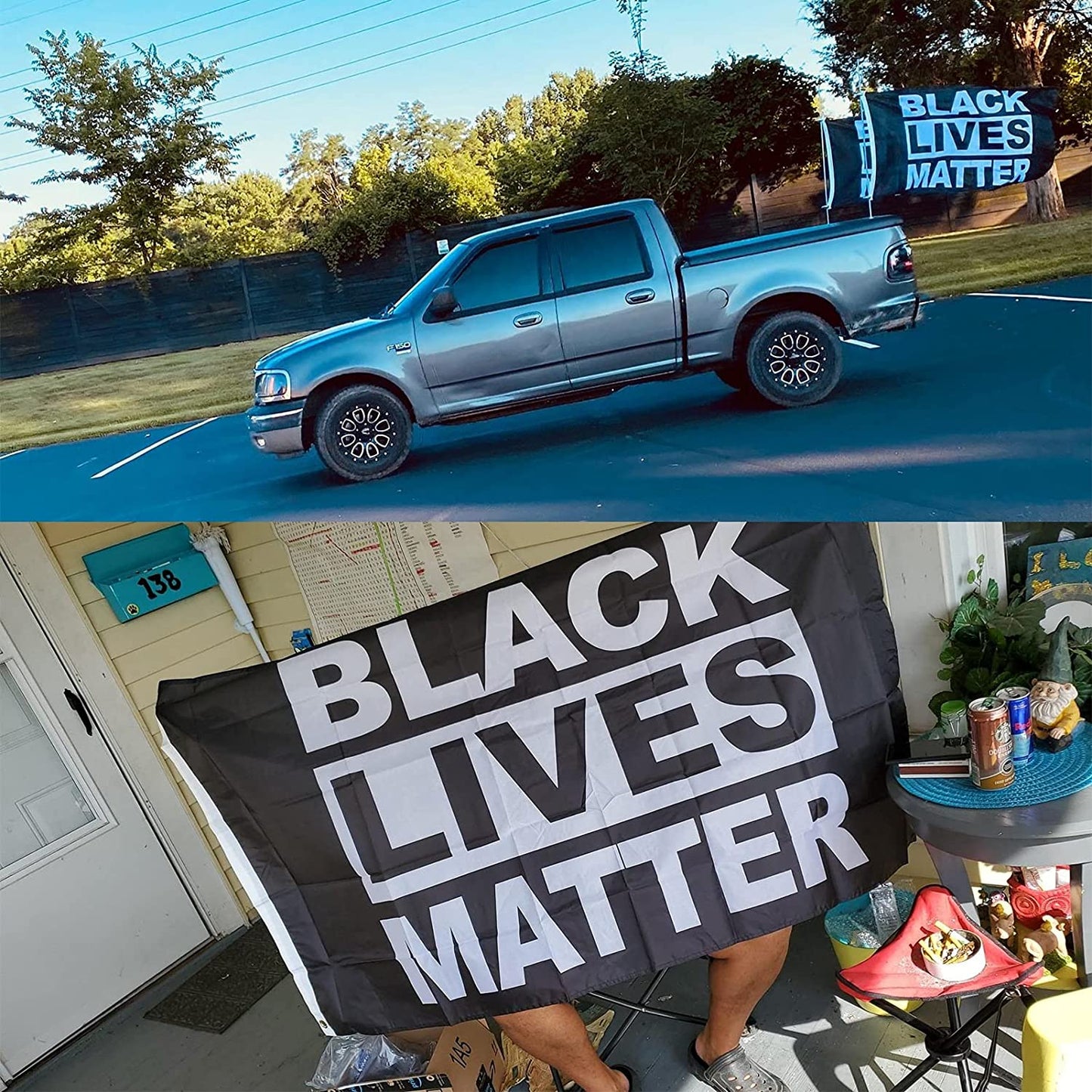 Pack of 2 Black Lives Matter Flag blm Flag for Room Outside Large blm Flags 3x5 Banner Fade-resistant