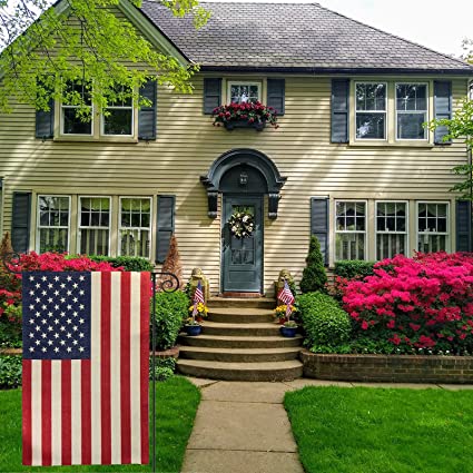 American Flag USA Garden Flag 12 x 18 - Patriotic Double Sided Small American Flags for Yard