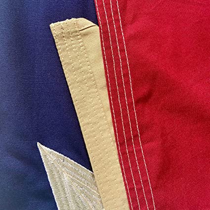 Texas Flag Cotton 3x5 Outdoor TX State Flags Heavy Duty Made in USA Embroidered Stars Vintage Banner