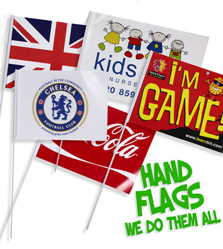 Custom Handheld Stick Flags (Set of 12)